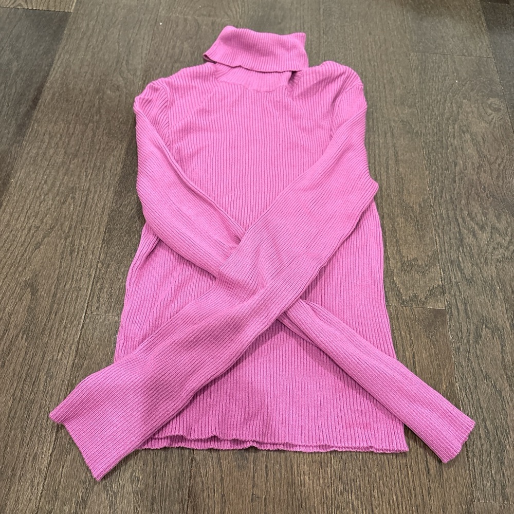H&M Vibrant Pink Cowl Neck Sweater